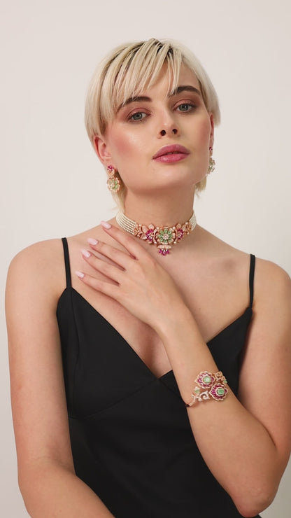 Pre order,Zahra choker set,Bracelet NOT INCLUDED,Delivery after 15 days