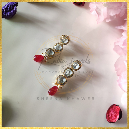 Redefine the World Sterling Silver Polki Kundan Earrings