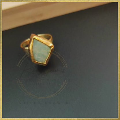 Amazonite Stone Ring