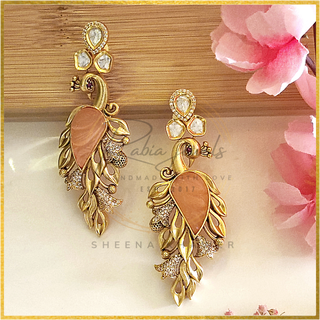 Statement Peacock Earring