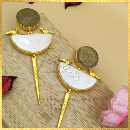 Crafting dreams Vintage coin Earring