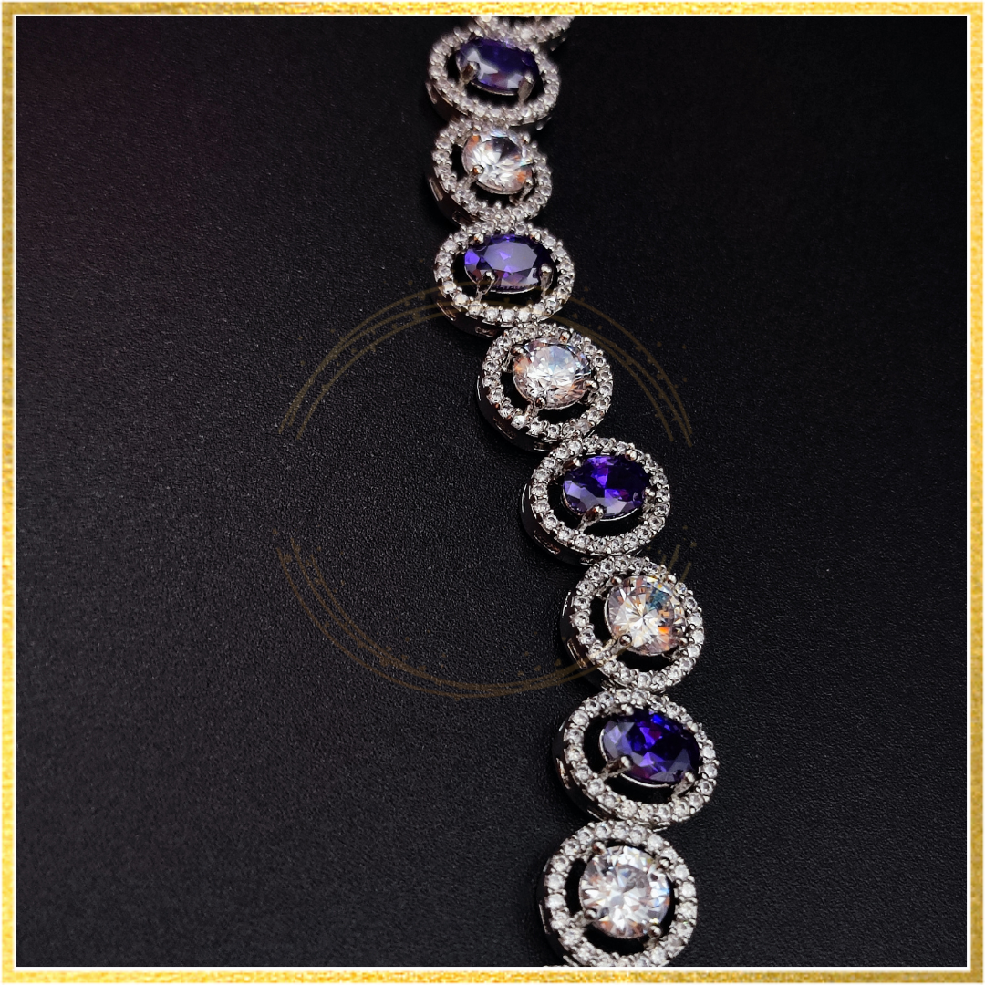 Rosemary Hydro purple Diamond Bracelet