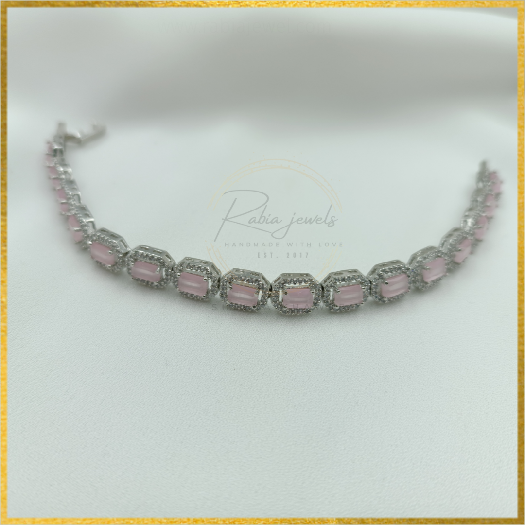 Rosemary Hydro Pink Diamond Bracelet