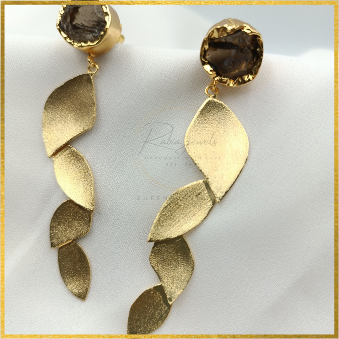 Roxy Natural Stone Statement Earrings
