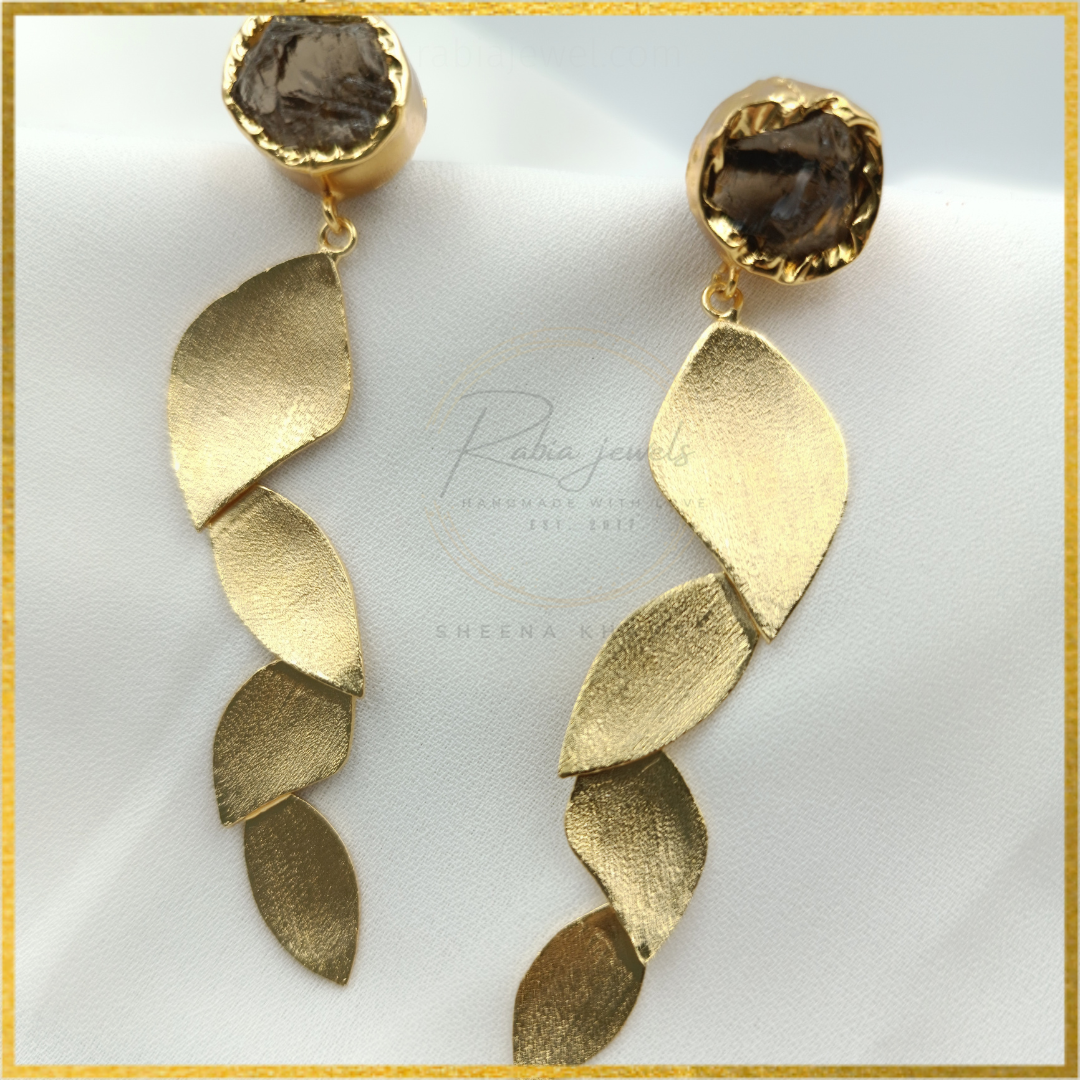 Roxy Natural Stone Statement Earrings